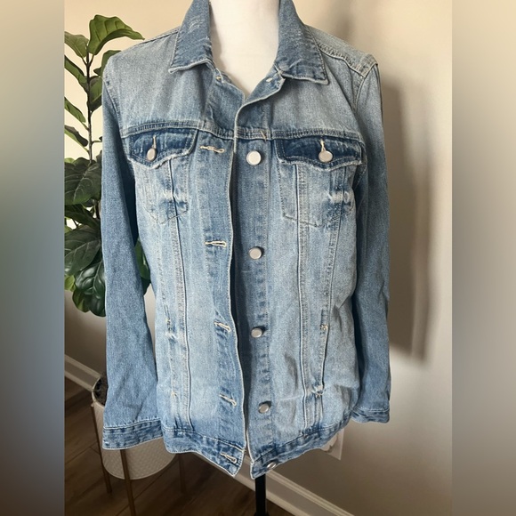 Gibson & Latimer Longer Length Denim Jean Jacket - Picture 1 of 8